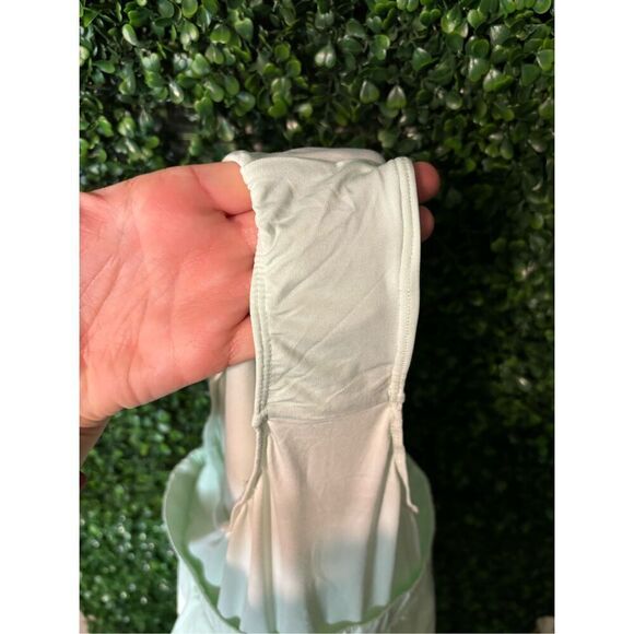 Free People Center Court Short High Rise NWT Aqua Glass Flowy Sz Small - Picture 5 of 6